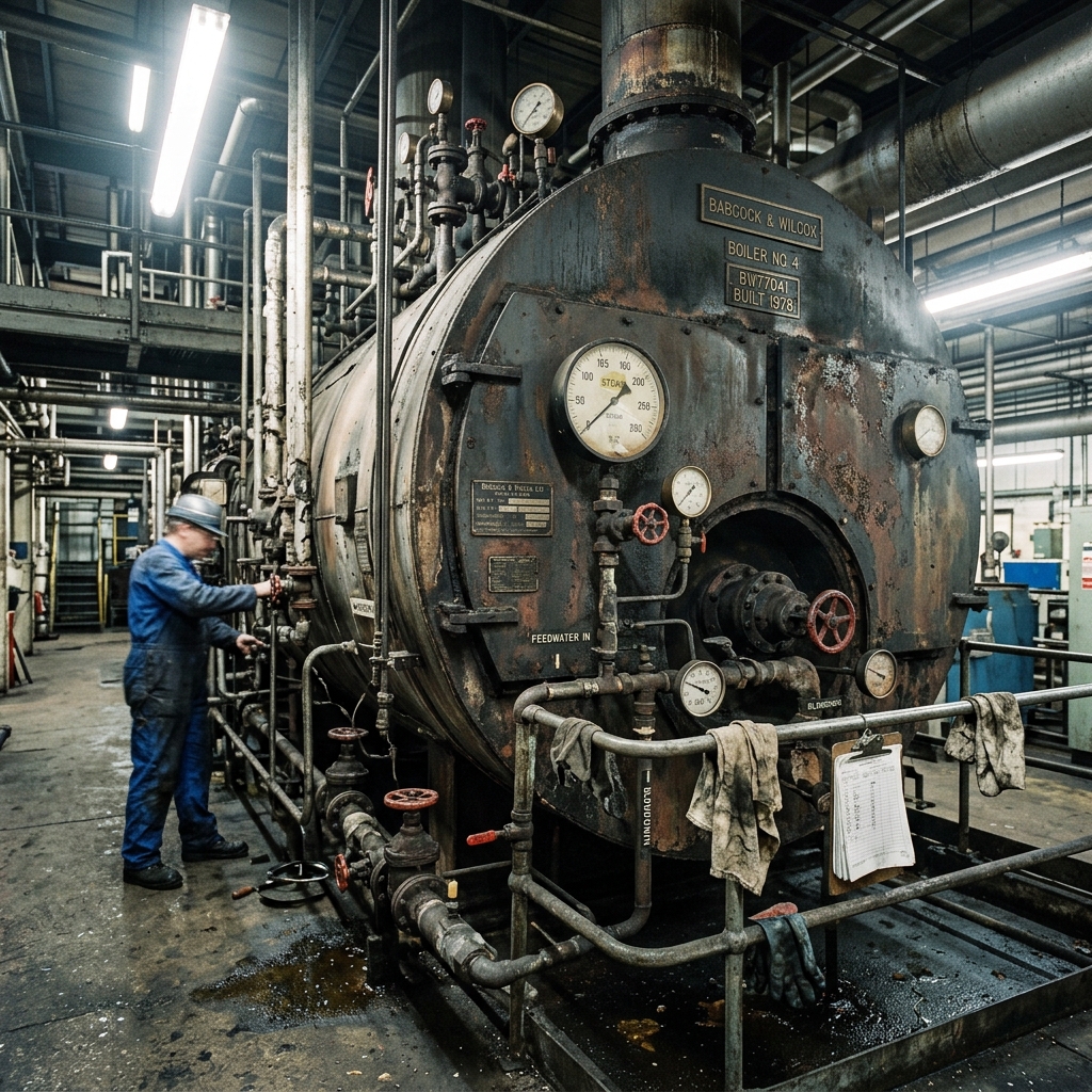 Tubulação industrial com isolamento térmico